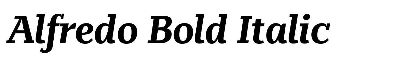 Alfredo Bold Italic